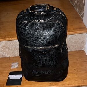 NWT Authentic Mackage Leather Backpack Purse black pebbled. Croydon